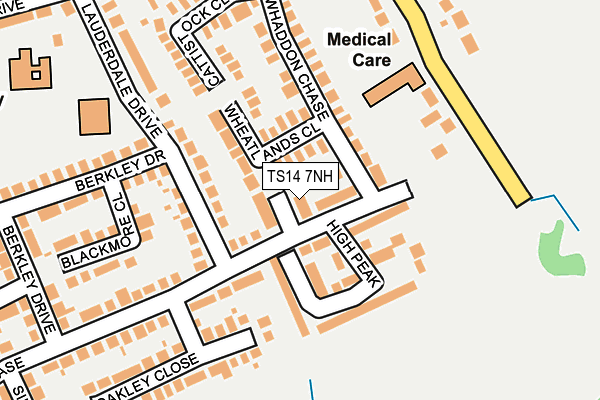 TS14 7NH map - OS OpenMap – Local (Ordnance Survey) TS14 7NH map - OS OpenMap – Local (Ordnance Survey)