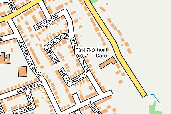 TS14 7NQ map - OS OpenMap – Local (Ordnance Survey) TS14 7NQ map - OS OpenMap – Local (Ordnance Survey)
