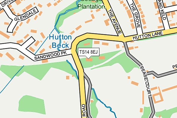 TS14 8EJ map - OS OpenMap – Local (Ordnance Survey) TS14 8EJ map - OS OpenMap – Local (Ordnance Survey)