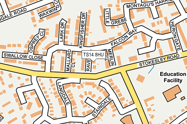 TS14 8HU map - OS OpenMap – Local (Ordnance Survey) TS14 8HU map - OS OpenMap – Local (Ordnance Survey)