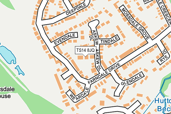 TS14 8JQ map - OS OpenMap – Local (Ordnance Survey) TS14 8JQ map - OS OpenMap – Local (Ordnance Survey)