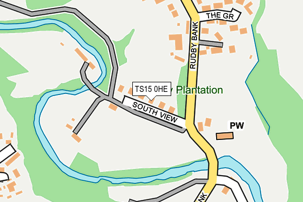 TS15 0HE map - OS OpenMap – Local (Ordnance Survey) TS15 0HE map - OS OpenMap – Local (Ordnance Survey)