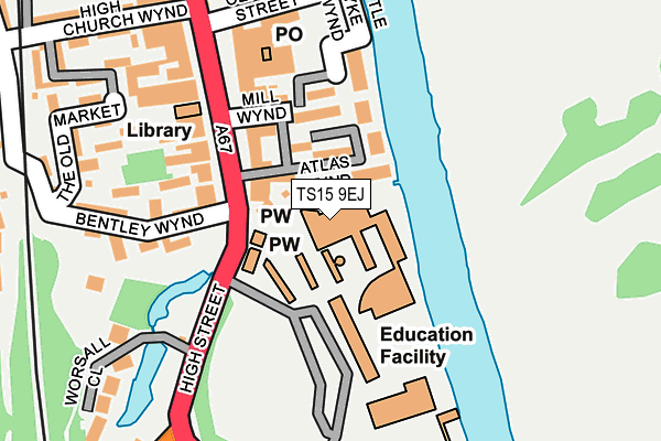 TS15 9EJ map - OS OpenMap – Local (Ordnance Survey) TS15 9EJ map - OS OpenMap – Local (Ordnance Survey)