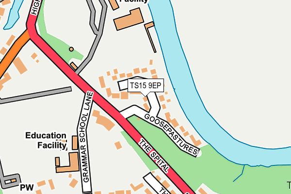 TS15 9EP map - OS OpenMap – Local (Ordnance Survey) TS15 9EP map - OS OpenMap – Local (Ordnance Survey)