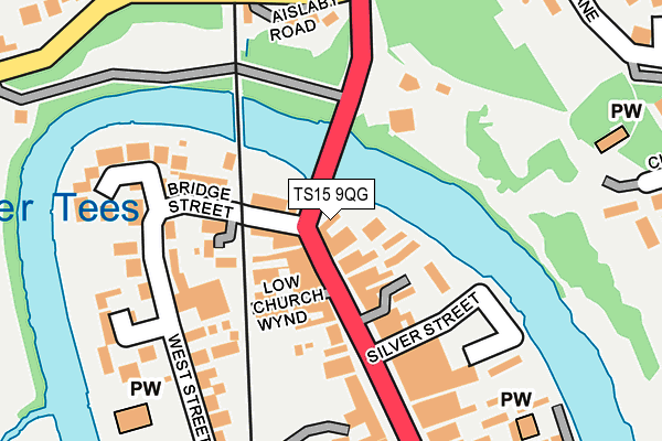 TS15 9QG map - OS OpenMap – Local (Ordnance Survey) TS15 9QG map - OS OpenMap – Local (Ordnance Survey)