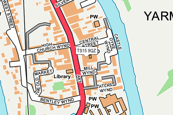 TS15 9QZ map - OS OpenMap – Local (Ordnance Survey) TS15 9QZ map - OS OpenMap – Local (Ordnance Survey)