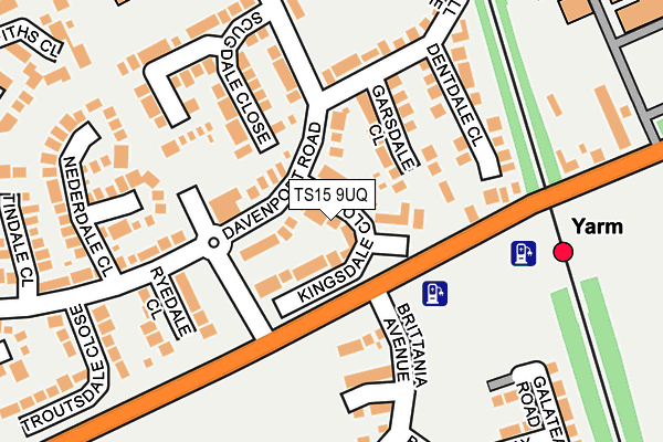 TS15 9UQ map - OS OpenMap – Local (Ordnance Survey) TS15 9UQ map - OS OpenMap – Local (Ordnance Survey)