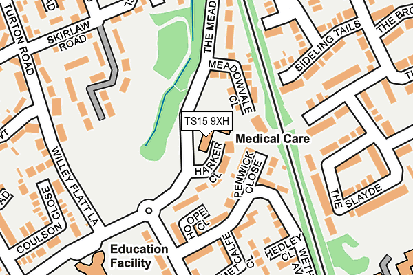 TS15 9XH map - OS OpenMap – Local (Ordnance Survey)