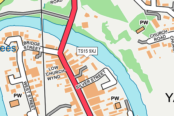 TS15 9XJ map - OS OpenMap – Local (Ordnance Survey) TS15 9XJ map - OS OpenMap – Local (Ordnance Survey)