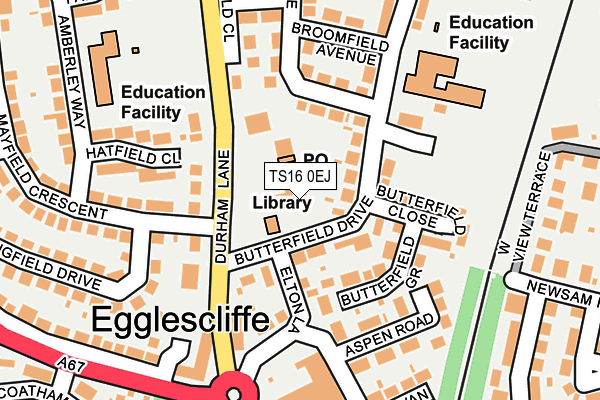 TS16 0EJ map - OS OpenMap – Local (Ordnance Survey) TS16 0EJ map - OS OpenMap – Local (Ordnance Survey)