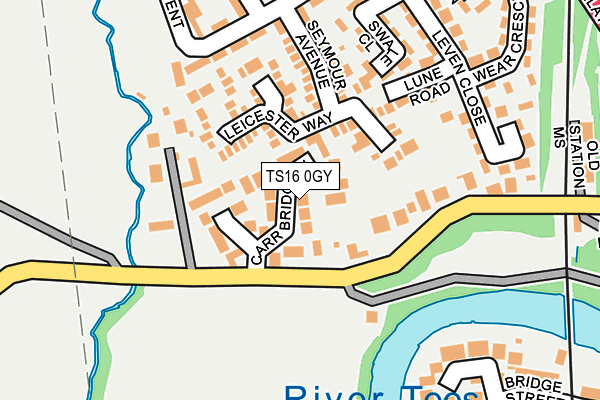 TS16 0GY map - OS OpenMap – Local (Ordnance Survey) TS16 0GY map - OS OpenMap – Local (Ordnance Survey)