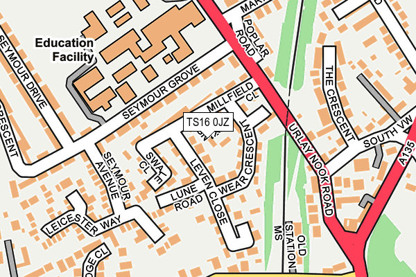 TS16 0JZ map - OS OpenMap – Local (Ordnance Survey) TS16 0JZ map - OS OpenMap – Local (Ordnance Survey)