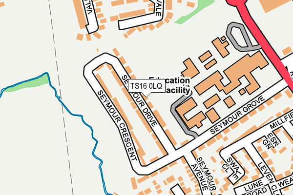 TS16 0LQ map - OS OpenMap – Local (Ordnance Survey) TS16 0LQ map - OS OpenMap – Local (Ordnance Survey)