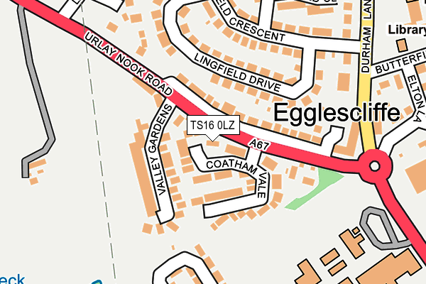TS16 0LZ map - OS OpenMap – Local (Ordnance Survey) TS16 0LZ map - OS OpenMap – Local (Ordnance Survey)