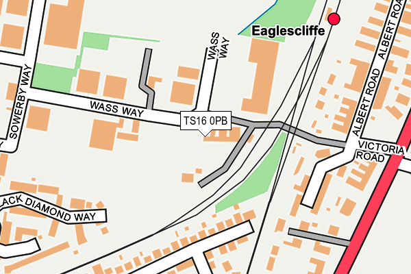 TS16 0PB map - OS OpenMap – Local (Ordnance Survey) TS16 0PB map - OS OpenMap – Local (Ordnance Survey)