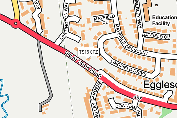 TS16 0PZ map - OS OpenMap – Local (Ordnance Survey) TS16 0PZ map - OS OpenMap – Local (Ordnance Survey)