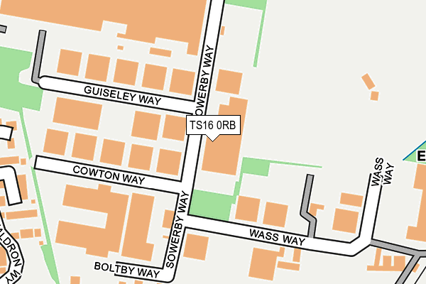 TS16 0RB map - OS OpenMap – Local (Ordnance Survey) TS16 0RB map - OS OpenMap – Local (Ordnance Survey)