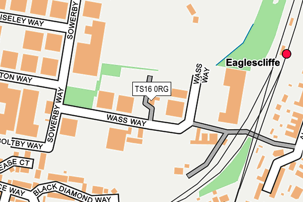 TS16 0RG map - OS OpenMap – Local (Ordnance Survey) TS16 0RG map - OS OpenMap – Local (Ordnance Survey)
