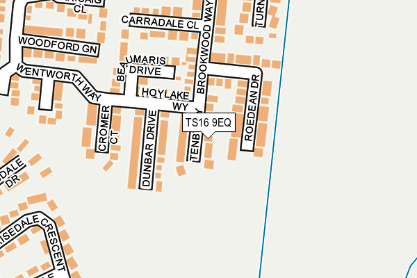 TS16 9EQ map - OS OpenMap – Local (Ordnance Survey) TS16 9EQ map - OS OpenMap – Local (Ordnance Survey)