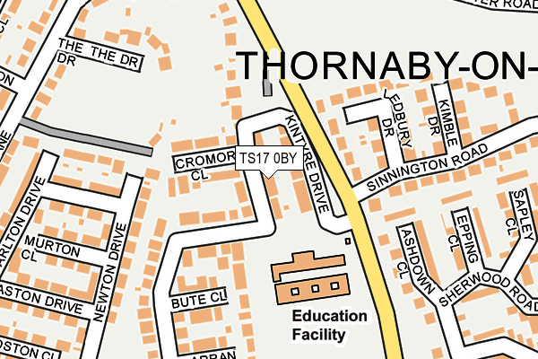 TS17 0BY map - OS OpenMap – Local (Ordnance Survey) TS17 0BY map - OS OpenMap – Local (Ordnance Survey)