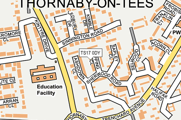 TS17 0DY map - OS OpenMap – Local (Ordnance Survey) TS17 0DY map - OS OpenMap – Local (Ordnance Survey)