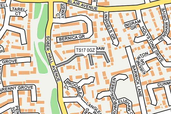 TS17 0GZ map - OS OpenMap – Local (Ordnance Survey) TS17 0GZ map - OS OpenMap – Local (Ordnance Survey)