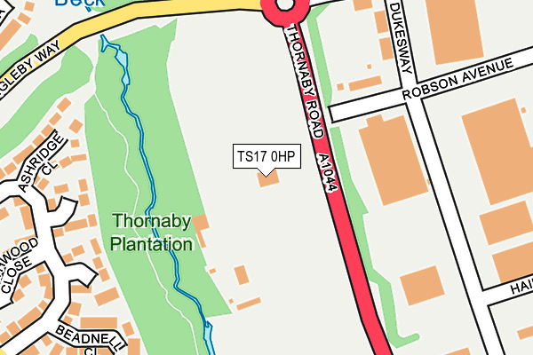 TS17 0HP map - OS OpenMap – Local (Ordnance Survey)