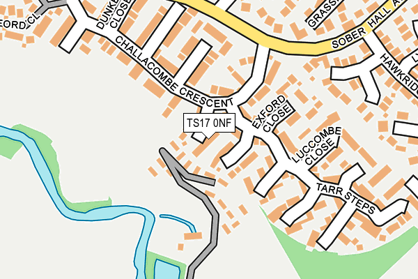 TS17 0NF map - OS OpenMap – Local (Ordnance Survey)