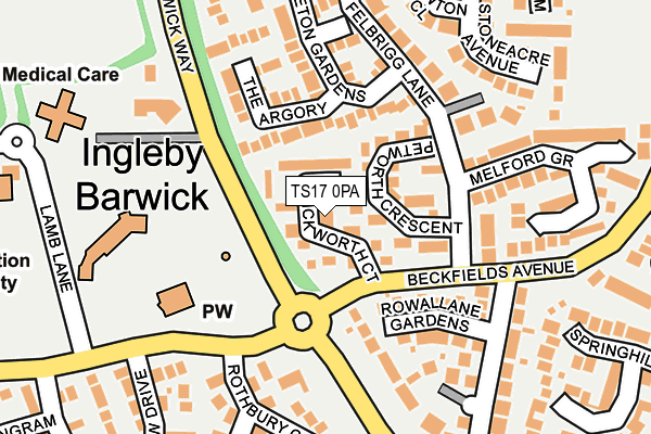 TS17 0PA map - OS OpenMap – Local (Ordnance Survey) TS17 0PA map - OS OpenMap – Local (Ordnance Survey)