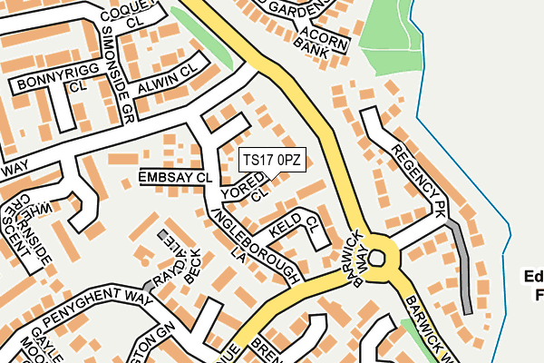 TS17 0PZ map - OS OpenMap – Local (Ordnance Survey) TS17 0PZ map - OS OpenMap – Local (Ordnance Survey)