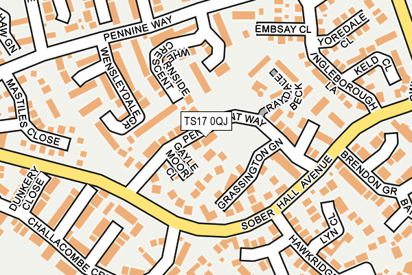 TS17 0QJ map - OS OpenMap – Local (Ordnance Survey) TS17 0QJ map - OS OpenMap – Local (Ordnance Survey)