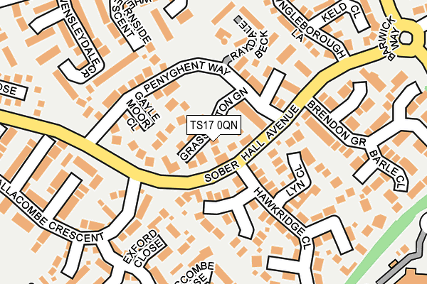 TS17 0QN map - OS OpenMap – Local (Ordnance Survey) TS17 0QN map - OS OpenMap – Local (Ordnance Survey)