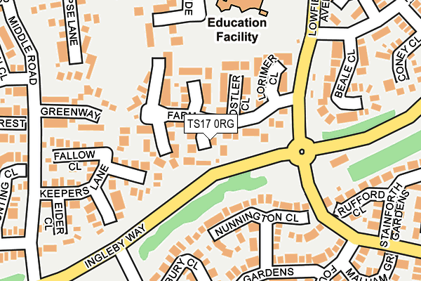TS17 0RG map - OS OpenMap – Local (Ordnance Survey) TS17 0RG map - OS OpenMap – Local (Ordnance Survey)