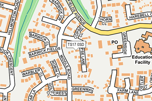 TS17 0SD map - OS OpenMap – Local (Ordnance Survey) TS17 0SD map - OS OpenMap – Local (Ordnance Survey)