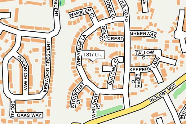 TS17 0TJ map - OS OpenMap – Local (Ordnance Survey) TS17 0TJ map - OS OpenMap – Local (Ordnance Survey)