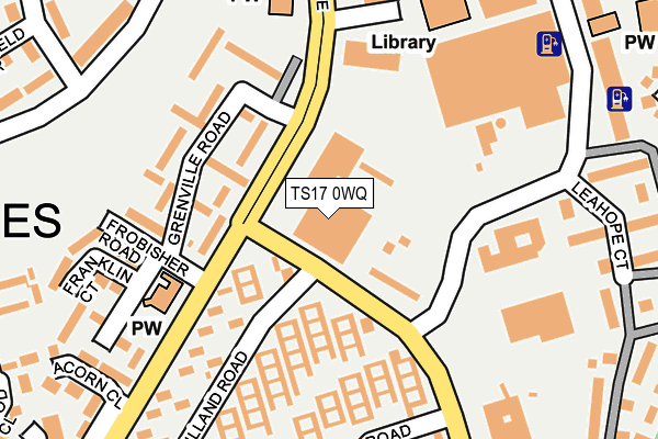 TS17 0WQ map - OS OpenMap – Local (Ordnance Survey) TS17 0WQ map - OS OpenMap – Local (Ordnance Survey)