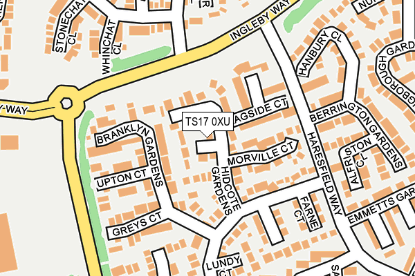 TS17 0XU map - OS OpenMap – Local (Ordnance Survey) TS17 0XU map - OS OpenMap – Local (Ordnance Survey)