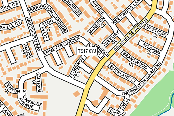 TS17 0YJ map - OS OpenMap – Local (Ordnance Survey) TS17 0YJ map - OS OpenMap – Local (Ordnance Survey)