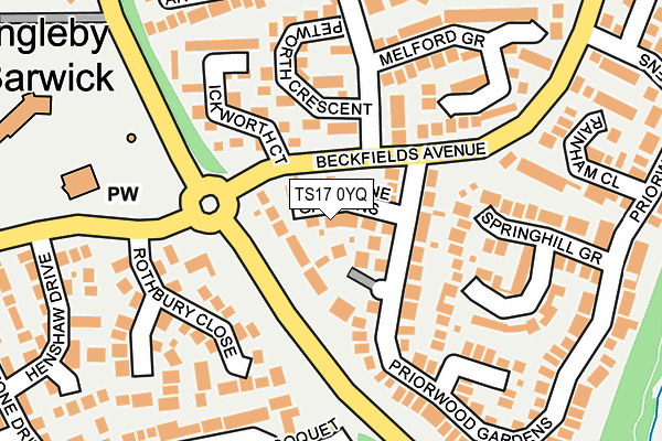 TS17 0YQ map - OS OpenMap – Local (Ordnance Survey) TS17 0YQ map - OS OpenMap – Local (Ordnance Survey)