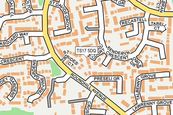 TS17 5DQ map - OS OpenMap – Local (Ordnance Survey) TS17 5DQ map - OS OpenMap – Local (Ordnance Survey)