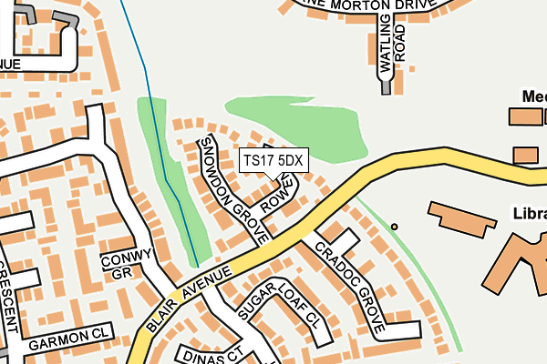 TS17 5DX map - OS OpenMap – Local (Ordnance Survey) TS17 5DX map - OS OpenMap – Local (Ordnance Survey)