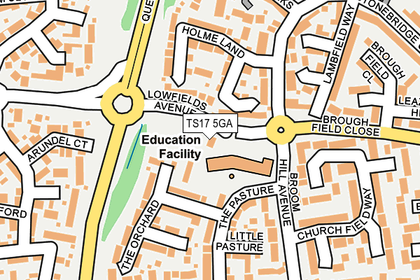 TS17 5GA map - OS OpenMap – Local (Ordnance Survey) TS17 5GA map - OS OpenMap – Local (Ordnance Survey)