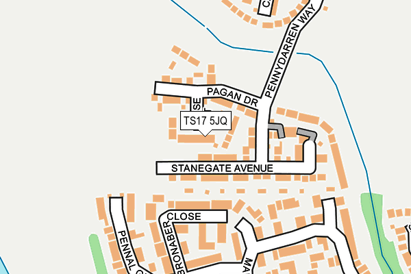TS17 5JQ map - OS OpenMap – Local (Ordnance Survey) TS17 5JQ map - OS OpenMap – Local (Ordnance Survey)