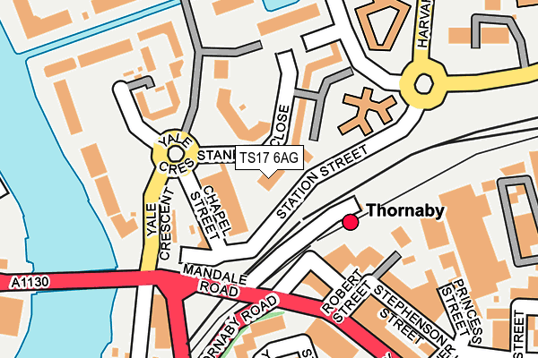 TS17 6AG map - OS OpenMap – Local (Ordnance Survey) TS17 6AG map - OS OpenMap – Local (Ordnance Survey)