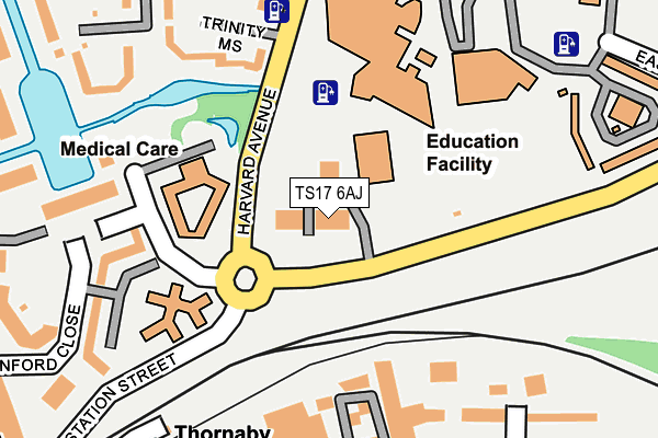 TS17 6AJ map - OS OpenMap – Local (Ordnance Survey) TS17 6AJ map - OS OpenMap – Local (Ordnance Survey)