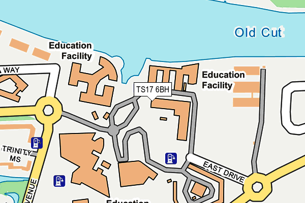 TS17 6BH map - OS OpenMap – Local (Ordnance Survey) TS17 6BH map - OS OpenMap – Local (Ordnance Survey)