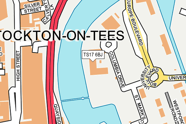 TS17 6BJ map - OS OpenMap – Local (Ordnance Survey) TS17 6BJ map - OS OpenMap – Local (Ordnance Survey)