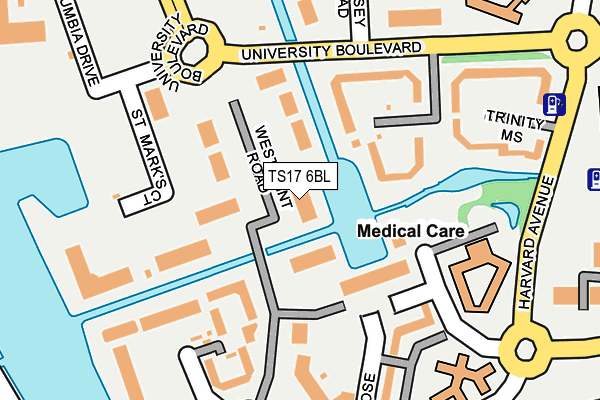 TS17 6BL map - OS OpenMap – Local (Ordnance Survey) TS17 6BL map - OS OpenMap – Local (Ordnance Survey)