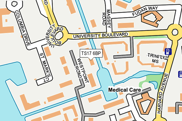 TS17 6BP map - OS OpenMap – Local (Ordnance Survey) TS17 6BP map - OS OpenMap – Local (Ordnance Survey)
