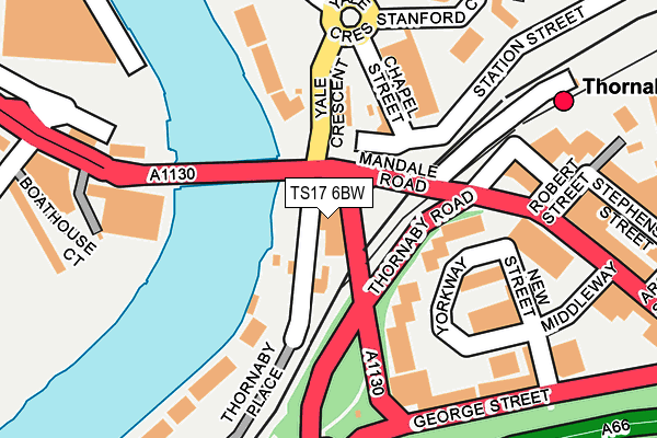 TS17 6BW map - OS OpenMap – Local (Ordnance Survey) TS17 6BW map - OS OpenMap – Local (Ordnance Survey)